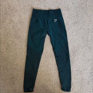 Gymshark Kids Forest Green Seamless Leggings